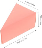 IMIKEYA Practical Sugar Container 50pcs Triangle Cake Boxes Elegant Cases for Party Wedding Birthday Pink