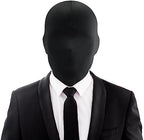 2 Pcs Black Full Face Mask Cover Faceless Skin Masks Halloween Cosplay Spandex Hood Mask for Unisex Cosplay