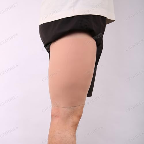 Realistic Silicone lap Pads Leg Enhancement Calf Corrector Wearable Fake Calf for Crooked Or Thin Legs,Skin tone,1 Pair