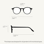IZIPIZI READING #D Reading Glasses for Women and Men – Round Eye Glasses with Anti-Scratch Lenses, Lightweight Fashion Frame