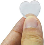 Marrywindix 15 Packs 0.8 Inch Healing Crystal Natural White Crystal Heart Love Carved Palm Worry Stone Chakra Reiki Balancing