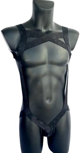 JOCKMAIL Men's Harness Jockstrap Leotard Seamless Sexy Underwear Bodysuit One-Piece Jumpsuit Suspender Jockstrap