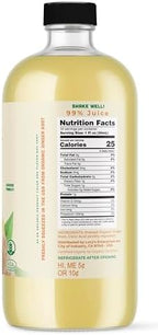 Lucy’s Family Owned - PERUVIAN Organic 99% Pure Ginger Juice, 34 oz. Glass Bottle (Fresh Pressed and Pasteurized)