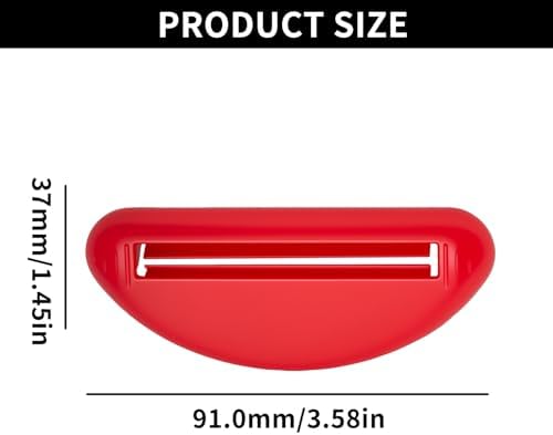 5 Pcs Tube Squeezers Set, Toothpaste Tube Squeezer Tool, Tubes Squeezer Roller Tool for Bathroom, Home Use, Red Black White Blue