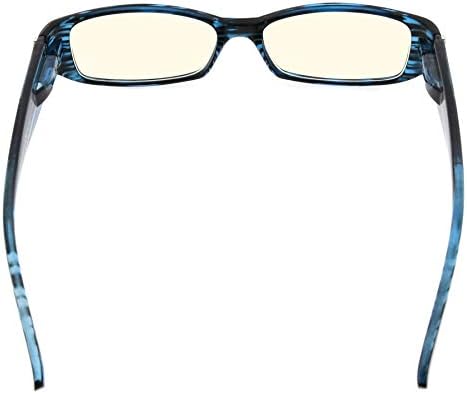 CessBlu Computer Glasses with Crystals for Women Reading Blue Light Filter Eyeglasses