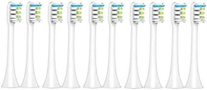 Artemisia Replaceable Toothbrush Head Compatible with Xiaomi Soocas X5 X3 X3U SOOCARE Electric Toothbrush Soft Dupont Bristle Replacement Head 4/10pcs (Color : 10 White)