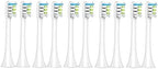 Artemisia Replaceable Toothbrush Head Compatible with Xiaomi Soocas X5 X3 X3U SOOCARE Electric Toothbrush Soft Dupont Bristle Replacement Head 4/10pcs (Color : 10 White)