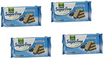 Gullon Sugar Free Wafers Chocolate 60g - Pack of 4