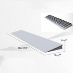 Threshold Ramp, Wheelchair Ramps for Home Steps, Curb Ramp for Transition Doorways Curbs Garages, Portable Ramp for Wheelchairs, Trolleys, Bicycles(Gray,3cm/1.1in)