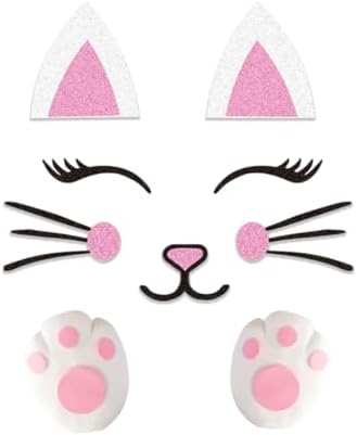 Cat Cake Topper Kitty Cat Face Foot Cake Decoration For Kitty Theme Birthday