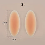 Self Adhesive Calf Pads, 1 Pair of Silicone Leg Onlays, Adhesive Pad Anti Allergic Soft Silicone Calf Corrector for Crooked or Thin Skinny Legs,S