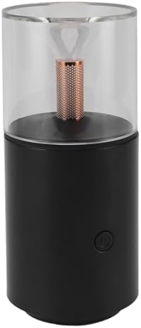 SIXRUN Car Diffuser Humidifier Portable Aromatherapy Essential Oil Mini USB Candlelight for Home Office Car (Black)