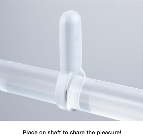 TENGA TSV-002 Smart Vibe Vibrating Ring, Stimulating Rechargeable Couple's Vibrator, Pearl White
