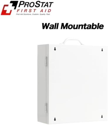 ProStat First Aid 3-Shelf ANSI/OSHA Class A Industrial First Aid Cabinet (Model 8213SP) – Fully Stocked Steel Kit for 100–150 People – Workplace, Warehouse, Construction, Office Safety Compliance Kit