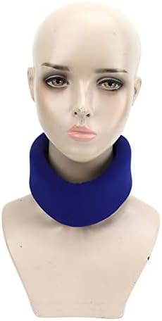 Universal Cervical Collar, Foam Neck Brace Adjustable Neck Cervical Support Brace for Neck Pain Pressure Soft Cervical Collar for Home Dark Blue (S)