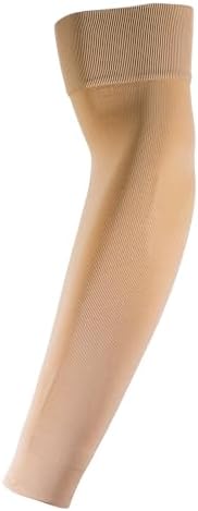 NuVein 15-20 mmHg Compression Lymphedema Arm Sleeve, Medical Support for Post Surgical Swelling Recovery, Beige, Small