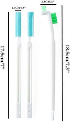 Coralpearl Bottle Cap Brush Mini with Little Flat Detail Scrubbers, Tiny Crevice Split Crack Cleaner for Cleaning Groove Gap Corner of Lids, Window Door Tracks, Grout, Small Parts, and Keyboard (1)