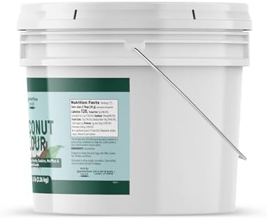 Unpretentious Coconut Flour, 1 Gallon, Vegan, Wheat Flour Alternative, Keto-Friendly