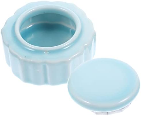 Ciieeo 3pcs Ceramic Makeup Powder Container Lipstick Jar Mini Jar for Lip Gloss Base