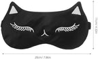 FRCOLOR 3pcs Cartoon Animal Sleep Mask Set Silk Sleeping Eye Shade Cover Blackout Soft Eye Mask for Night Sleep Comfortable Kawaii Cover for Women