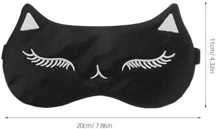 FRCOLOR 3pcs Cartoon Animal Sleep Mask Set Silk Sleeping Eye Shade Cover Blackout Soft Eye Mask for Night Sleep Comfortable Kawaii Cover for Women