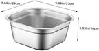 Stainless Steel Vegetable Washing Basin Deep Bowl for Food Prep Mixing Serving Metal Mixing Bowl - Flat Bottom for Kitchen Use Housewarming