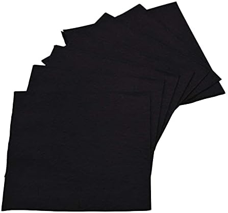 Perfectware 2ply Black Beverage Napkins. 500 Count 2Ply Cocktail Black Napkins. 5 x 5 Black Beverage Napkin.