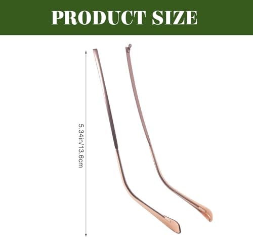 FOMIYES Metal Eyeglasses Replacement Arms, Replacement Temple Legs for Glasses Repair, for Eyewear Restoration Easy to Install Durable Non-slip Design Brown Color