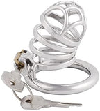Men's Chastity Cage Devices Stainless Steel Male Abstinence Chastity Cock Cage Virginity Lock J1145 45mm