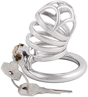 Men's Chastity Cage Devices Stainless Steel Male Abstinence Chastity Cock Cage Virginity Lock J1145 45mm