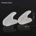Toe Separator, ANGGREK Silicone Gel Hallux Valgus Separator Bunion Corrector Hammer Toe Separator Toe Spacers Pads for Foot Care Crooked Toes(L)