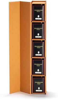 Damman Freres Gift Set, Atlas, Premium Gourmet French Teas, Set of 5 (1.1 Ounce Tins)