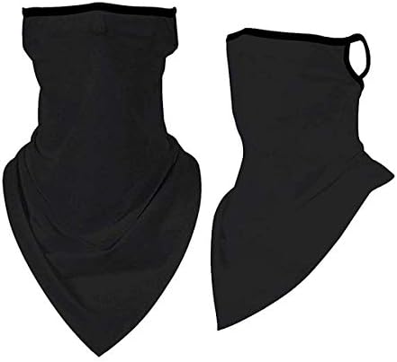 Kyerivs Face Mask Reusable Washable Cloth Bandanas Women Men Neck Gaiter Cover Ear Loops