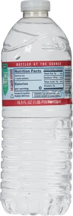 Crystal Geyser Natural Alpine Spring Water, Drinking Water Bottled at the Source, 16.9oz Bottles, 24-Pack