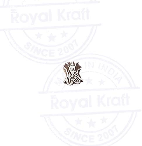 Royal Kraft Wooden Stamps DIY Fabric, Textile, Clay, Pottery, Paper, Henna Printing Blocks THDtag072