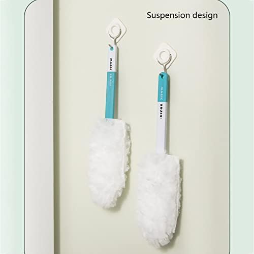 Feather Duster with 3pcs Replacement Head,Microfibre Hand Dusters Disposable,for Cleaning Cars,Keyboard,Furniture (Color : A)