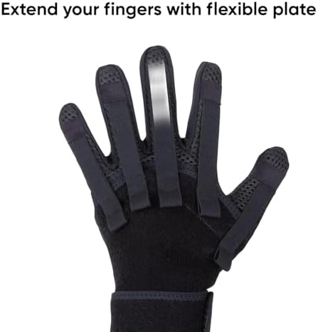 Neofect Finger Splint for Spastic Fingers Medium Left - Stroke Recovery Equipment , Finger exerciser, hand strengthener, finger regabilitation gloves, stroke hand splint, finger straightener, finger exetension exerciser, radial nerve palsy splint