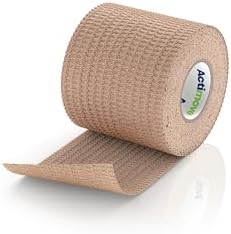 Self-Adhering Sports Wrap for Wrists and Ankles, Cohesive Bandage Wrap, Breathable, Hand-tearable, Multi-Sport Use, 2 in x 2.2 yd, 1 Roll