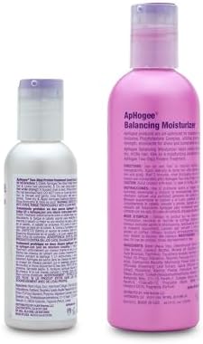 Aphogee Hair Care Double Bundle – Two-Step Protein Treatment (4 fl oz) & Balancing Moisturizer (8 fl oz)