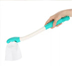 Long Handle Toilet Aid – Extends Over 15 Inches | Bottom Wiper Tool for Independence & Hygiene – Securely Grips Toilet Paper or Wipes, Ideal for Post-Surgery, Elderly, or Limited Mobility Care
