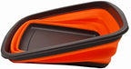 SAMMART 10L (2.6 Gallons) Collapsible Tub - Foldable Dish Tub - Portable Washing Basin - Space Saving Plastic Washtub (Brown/Orange, 1)