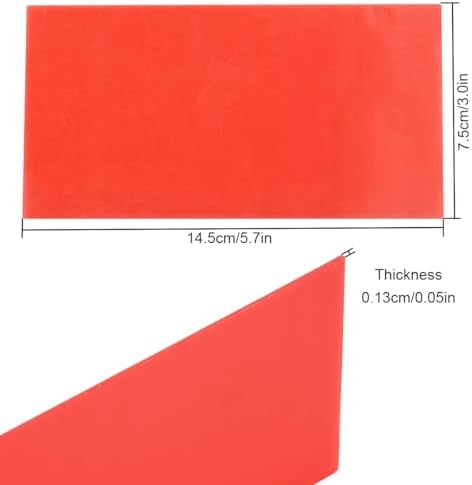 Dental Base Plate Wax 20Pcs Denture Material Red Utility Wax Base Plate Wax Sheets for Orthodontic Modeling Filling Modelling Laboratory Supply