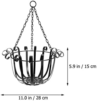 BESPORTBLE Flowerpot Hanging Baskets for Flowers Hanging Flower Pot Holder Wire Plant Basket Wire Hangers Metal Plant Holder The Chain Iron
