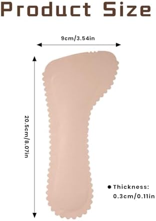 4 Pairs High Heel Shoe Inserts for Women, LinersShock & Sweat, Invisible Adhesive Cushion Non-Slip Insoles Arch Support for Dress Shoes Flats Boots Sandals, Fits Women 5-8 Size