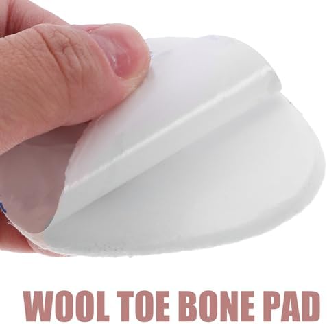 Beaupretty 12 Pairs Wool Plush Forefoot Pads for Women and Men, Breathable Sweat-Absorbing Metatarsal Insoles, Anti-Slip Half Shoe Cushions for High Heels Pressure Relief