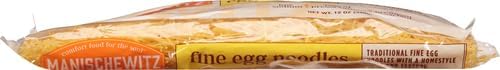 Manischewitz Traditional Fine Egg Noodles 12oz Bag (1 Pack) Certified Kosher for Year around Use (Not for Passover)