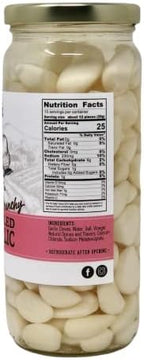 Lara's Pickled Garlic Cloves in Jar (16 fl oz) - Crunchy and Mild Flavor - Long Shelf Life - Canned Garlic