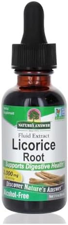 Nature's Answer Licorice Root | Herbal Supplement | Supports Digestive Health | Non-GMO & Kosher | Alcohol-Free, Gluten-Free & Vegan 1oz