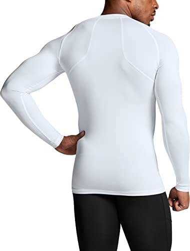 ATHLIO Men's UPF 50+ Long Sleeve Compression Shirts, Water Sports Rash Guard Base Layer, Athletic Workout Shirt