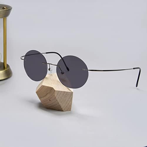 Eyekepper Titanium Rimless Round Reading Glasses Circle Readers For Men